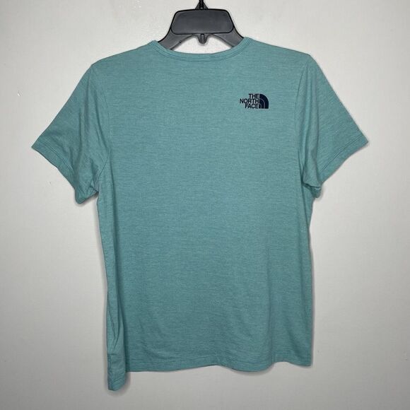 NORTH FACE Shirt Womens Medium M Green Graphic Tee WANDER Taste of Summer - Picture 4 of 8